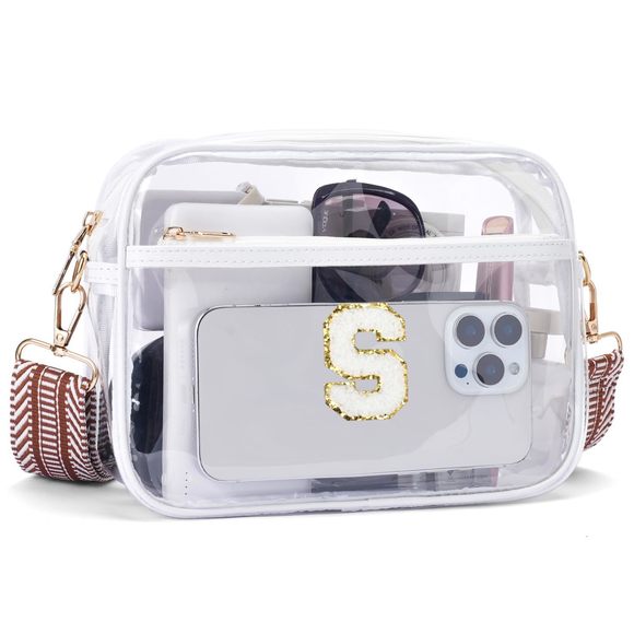 Clear Crossbody Bags Trendy, Stadium Aroved Clear Purses Cross XD - Picture 1 of 6